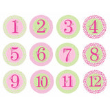 Baby Milestone Stickers - Girls