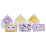 Ice-Cream Collection <br> Personalised Foldover Cards with Matching Envelopes <br> <span style="font-size: 10px;">Set of 12</span>