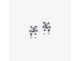 925 Sterling Silver Adorable Little Pandas Earrings <br> Pop Art Silver Collection