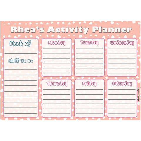 Activity Planner, Set of 50<br/>Polka Dots