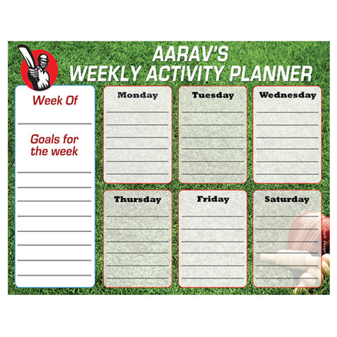 Activity Planner, Set of 50<br/>Cricket
