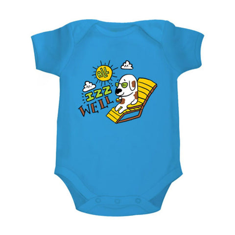 All izz well <br> Organic Cotton Onesie, Can be Personalised
