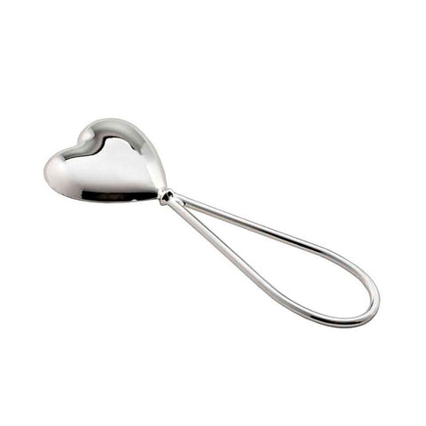 Frazer & Haws 92.5 Silver Plated Rattle - Heart Shape
