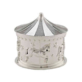 Frazer & Haws 92.5 Silver Plated Carousel Musical Box