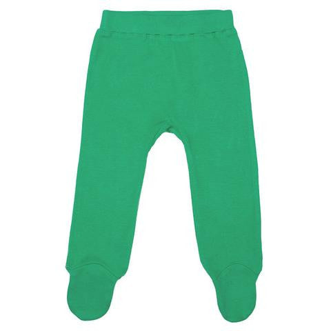 Bright Green Footed Pants <br> 100% Organic, Non Toxic