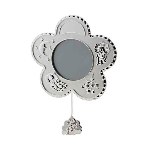 Frazer & Haws 92.5 Silver Plated Musical Photo Frame - Flower