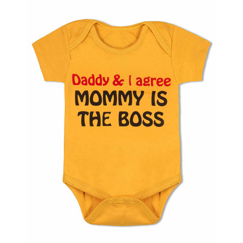 Daddy & I Agree, Mommy Is The Boss <br> Organic Cotton Onesie