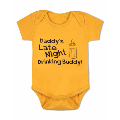 Daddy's Late Night Drinking Buddy <br> Organic Cotton Onesie