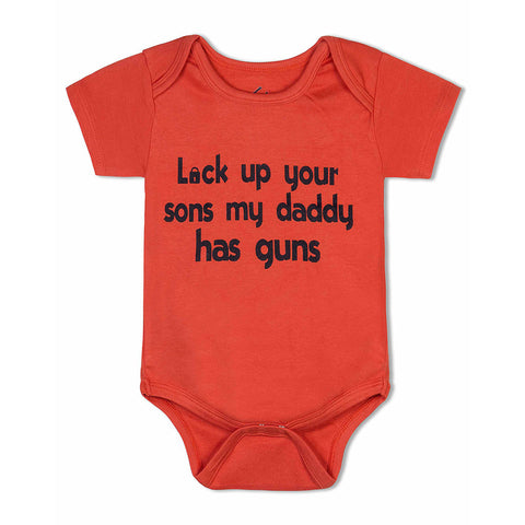 Lock Up Your Sons, My Daddy Has Guns <br> Organic Cotton Onesie
