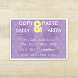 Birth Statistics Frame for Twin Girls <br> Copy & Paste