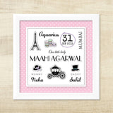 Birth Memory Frame <br> Parisian