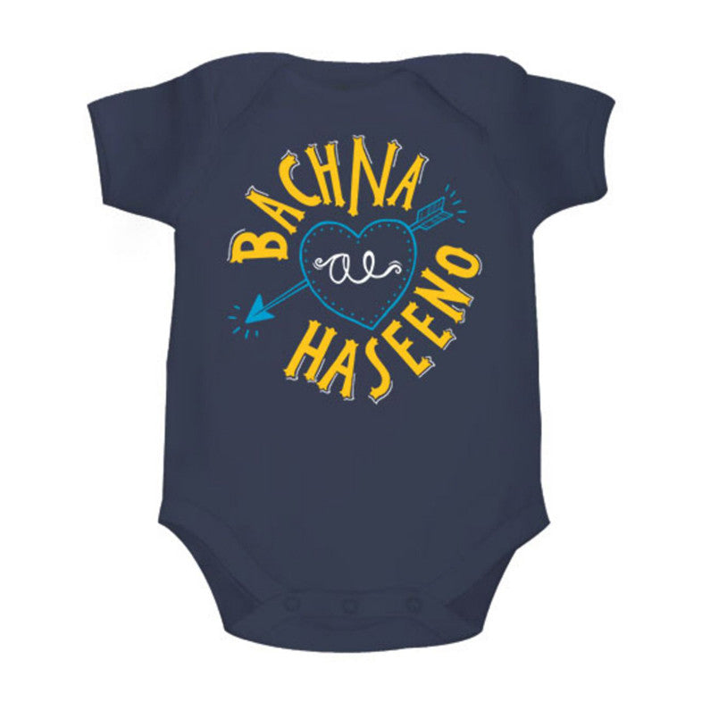 Bachna Ae Haseeno <br> Organic Cotton Onesie, Can be Personalised