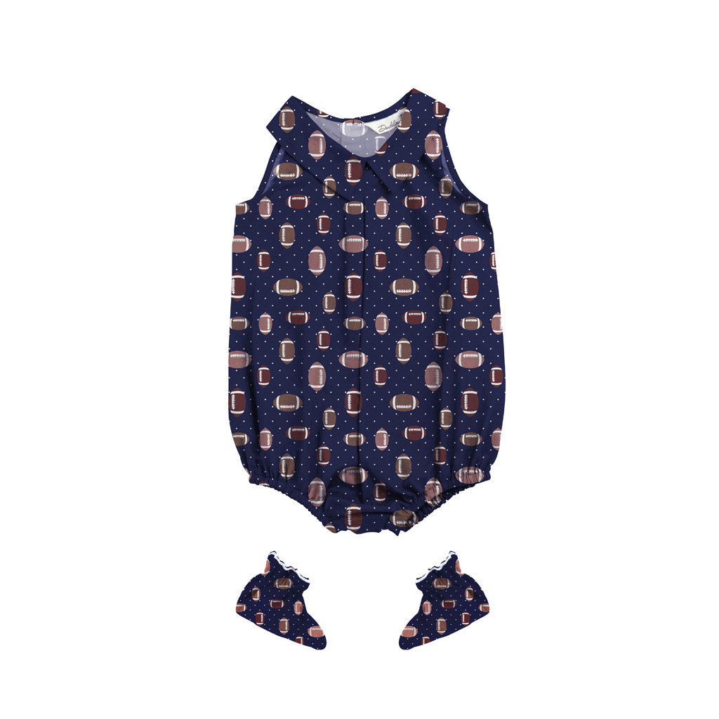 Layette Set with Baby Bodysuit & Booties <br> Baseball <br> <span style="font-size: 11px; font-family:Helvetica,Arial,sans-serif;">Can Be Personalised</span>
