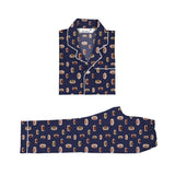 Kid's Pyjama Set - Notched Collar <br> Baseball <br> <span style="font-size: 11px; font-family:Helvetica,Arial,sans-serif;">Can Be Personalised</span>