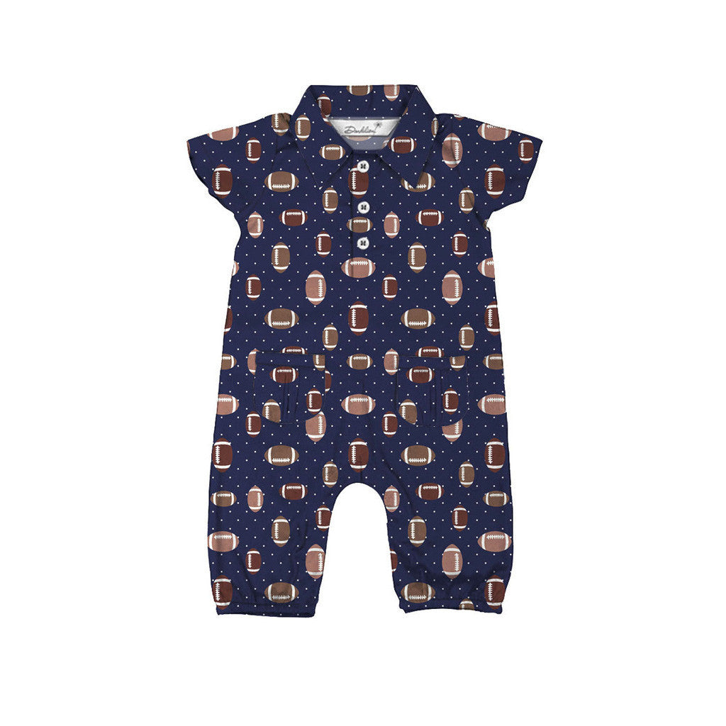 Layette Set with Long-Legged Romper <br> Baseball <br> <span style="font-size: 11px; font-family:Helvetica,Arial,sans-serif;">Can Be Personalised</span>