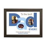 "Best Dad Ever" Personalised Photo Frame