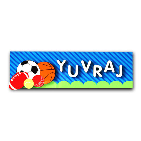 Name Plaque <br> Sports Theme