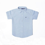 Plain Blue Boys Shirt - Adult