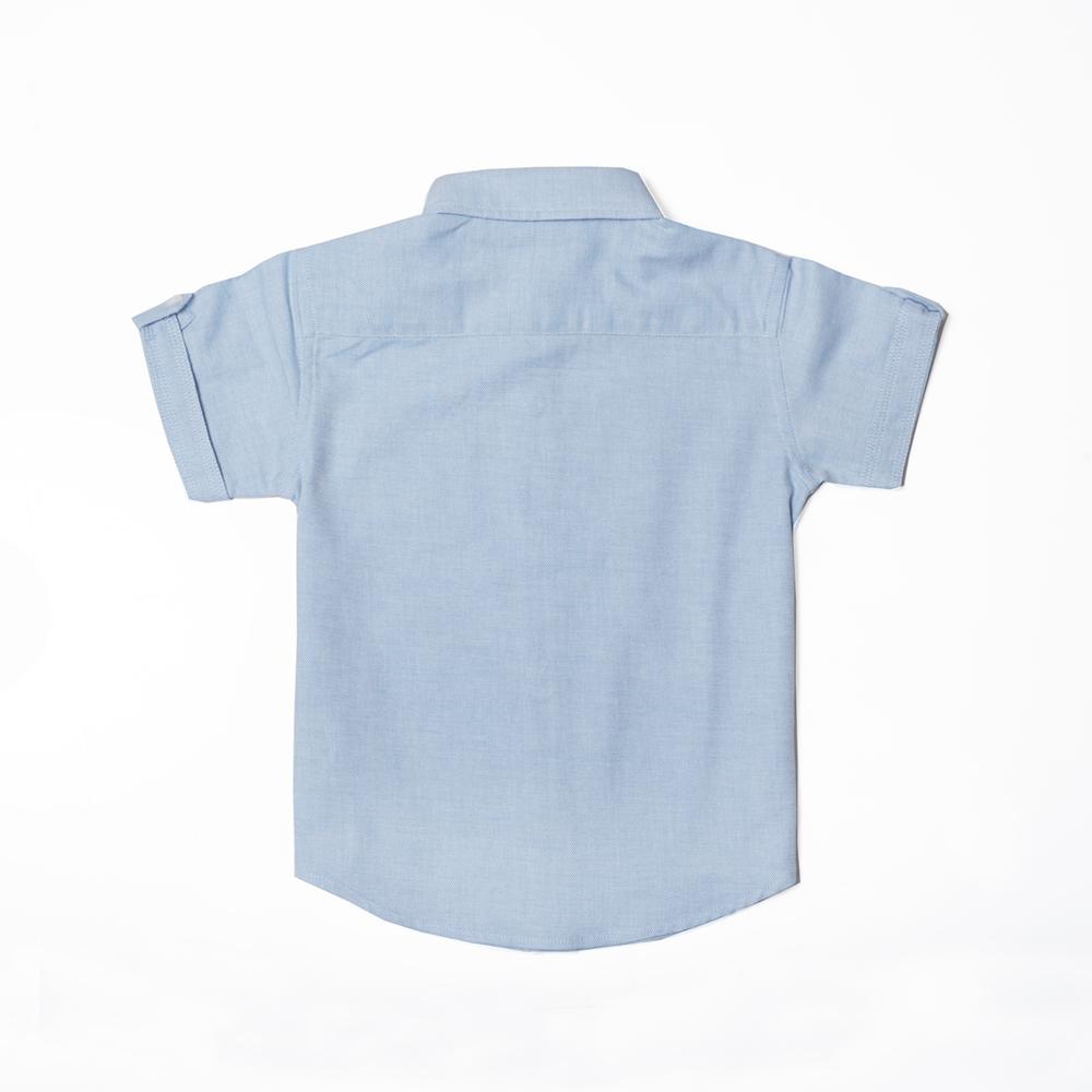 Plain Blue Boys Shirt