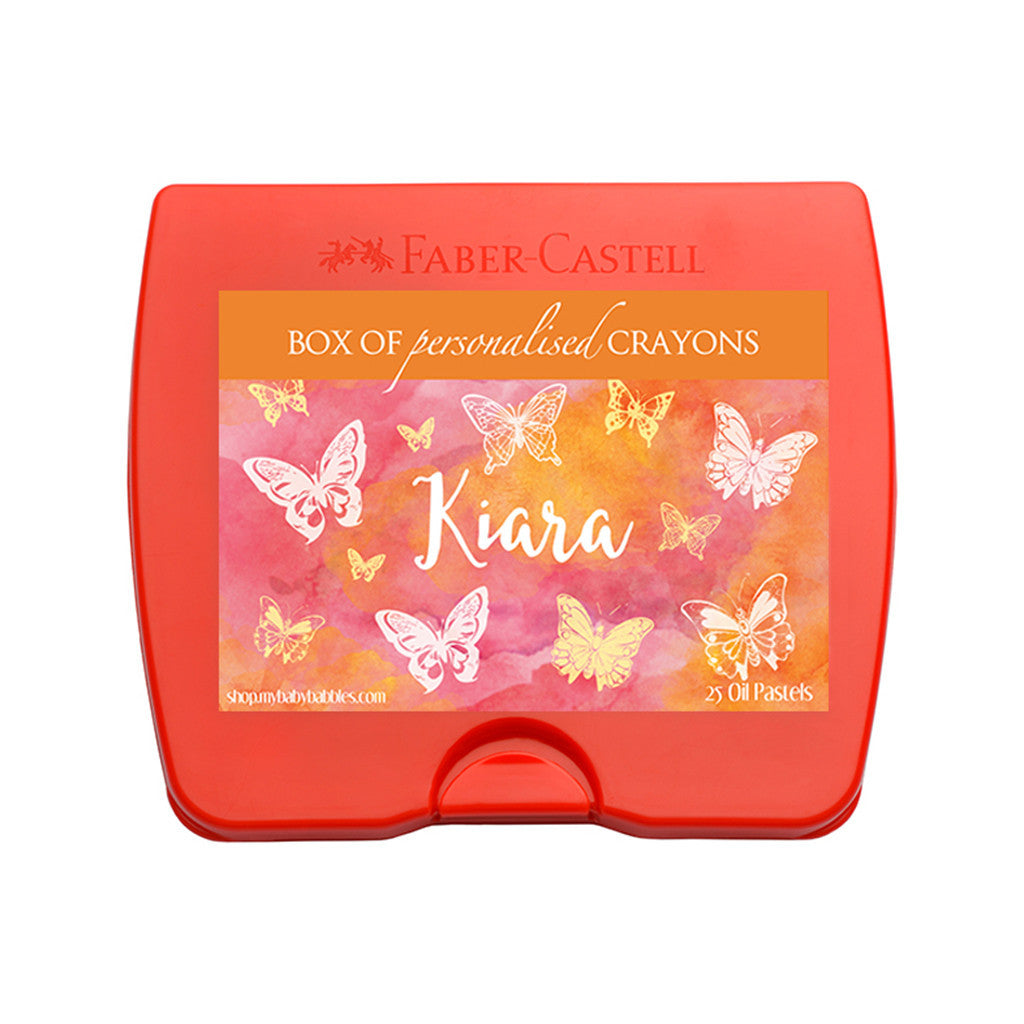 Personalised Sketch Book & Crayon Set <br> Butterfly