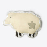 Organic Shaped Cushion - Cream Sheep
