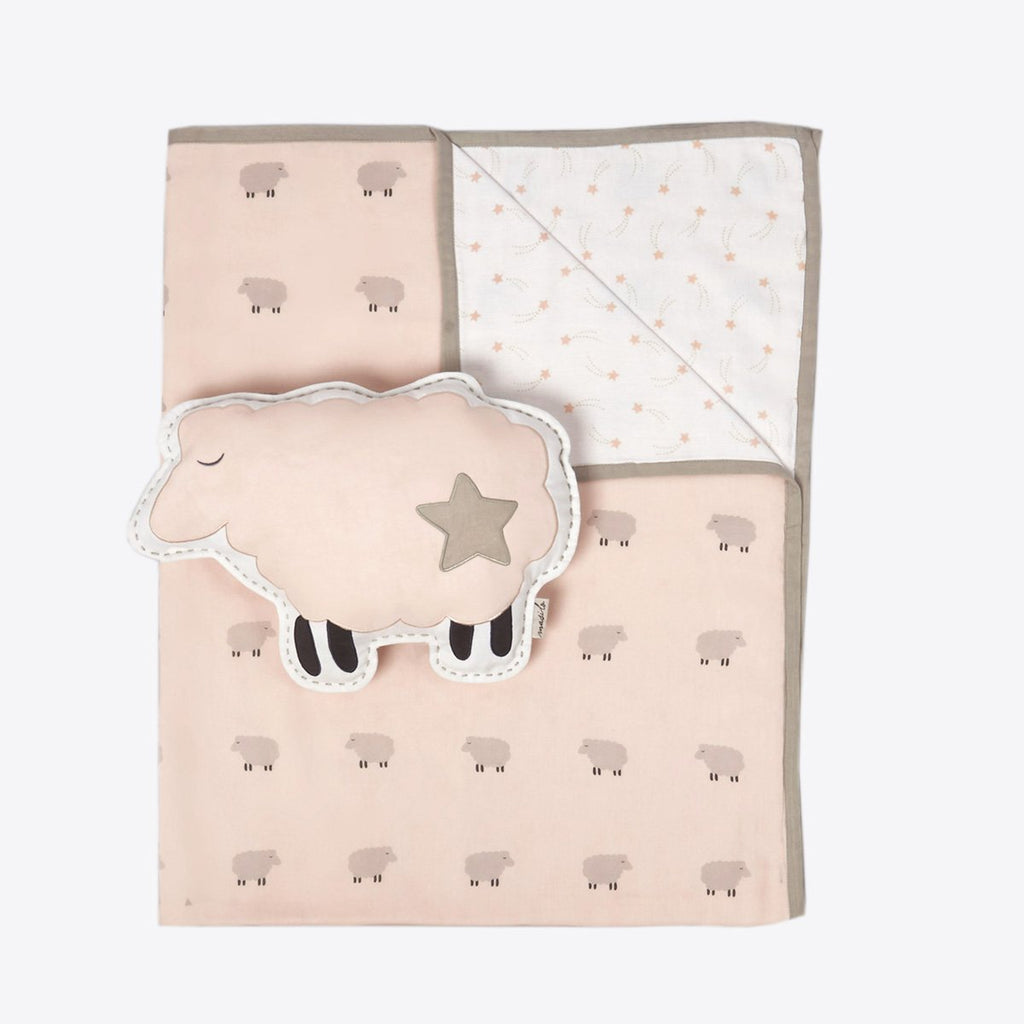 Tuck Me In Gift Bundle - Peach Sheep