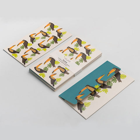 Toucan Collection <br> Cash Envelopes <br> <span style="font-size: 10px;">Set of 12</span>