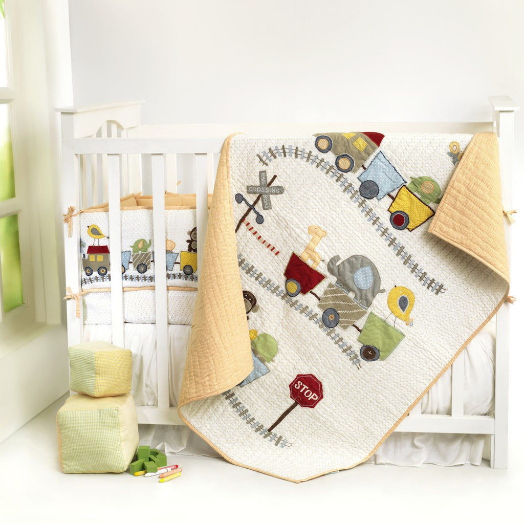 Choo Choo Friends Quilt <br> <span style="font-size: 11px; font-family:Helvetica,Arial,sans-serif;">Can Be Personalised</span>