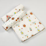 Circus Circus Muslin Swaddle Cloths <br> Set of 3