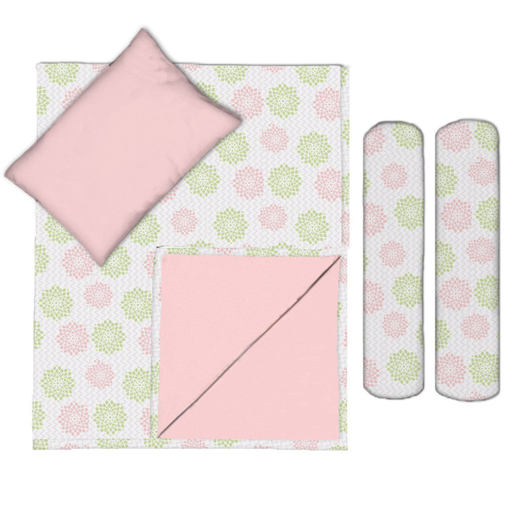 Coverlet Bundle <br> Herringbone Floral <br> <span style="font-size: 11px; font-family:Helvetica,Arial,sans-serif;">Can Be Personalised</span>
