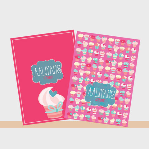 Notebooks, Set of 2<br/>Cupcake Theme