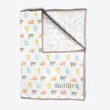 Tuck Me In Gift Bundle <br> Multi-Colour Bear<br><span style="font-size: 10px;">Can be Personalised</span>
