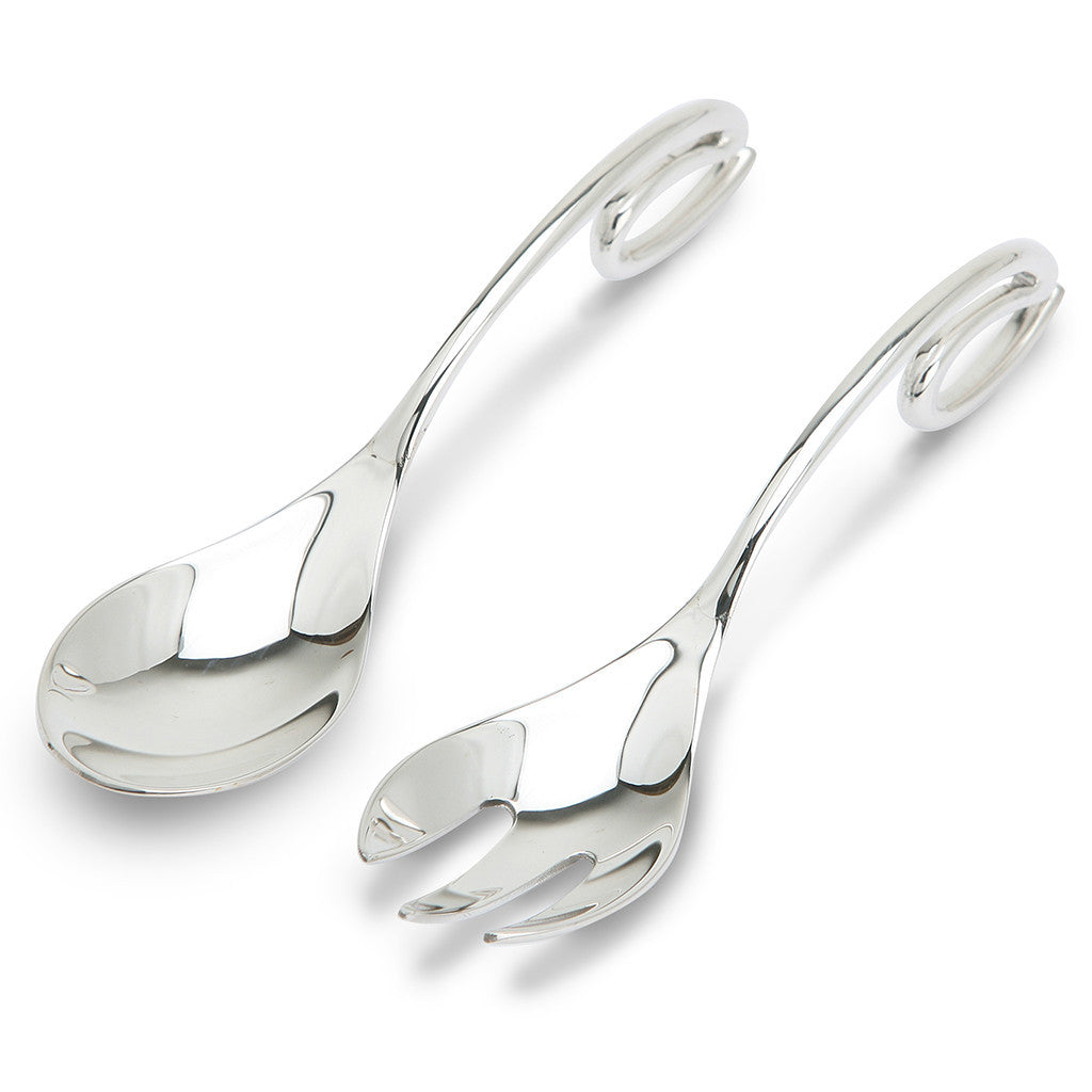 Sterling Curve Spoon/Fork Set