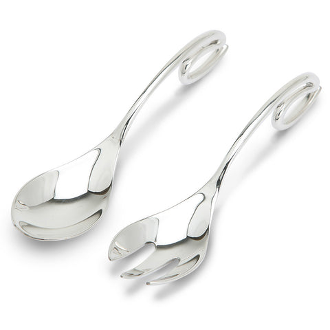 Sterling Curve Spoon/Fork Set