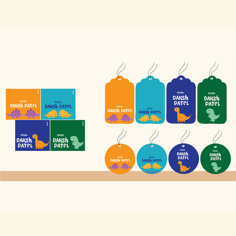 Gift Tag Set <br/>Dino Theme