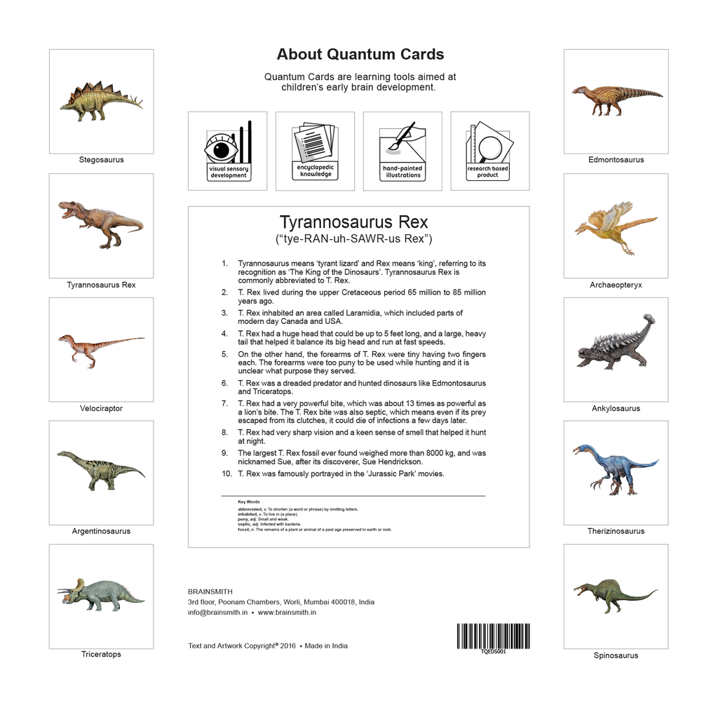 Quantum Cards <br> Dinosaurs