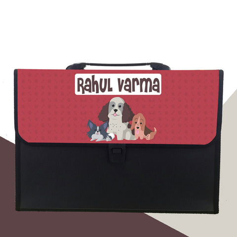 Personalised Folder<br/>Doggie Love Theme