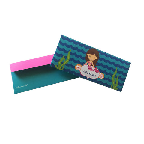 Personalised Cash Envelopes<br/>Mystical Mermaids <br><span style="font-size: 10px;">Set of 12</span>