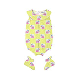 Layette Set with Baby Bodysuit & Booties <br>Elephant with Balloons <br> <span style="font-size: 11px; font-family:Helvetica,Arial,sans-serif;">Can Be Personalised</span>