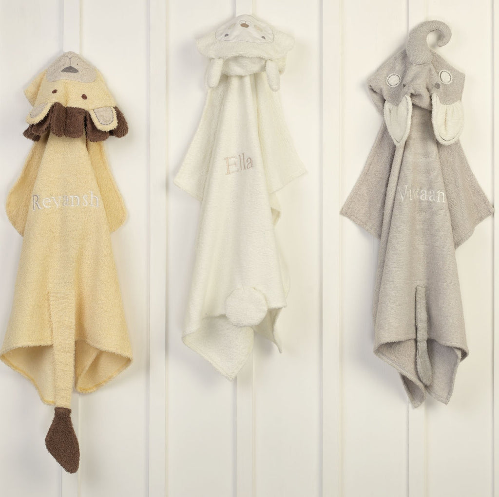 Elephant Animal Bath Wrap <br> <span style="font-size: 11px; font-family:Helvetica,Arial,sans-serif;">Can Be Personalised</span>
