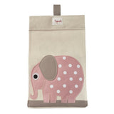 3 Sprouts Pink Elephant Diaper Stacker
