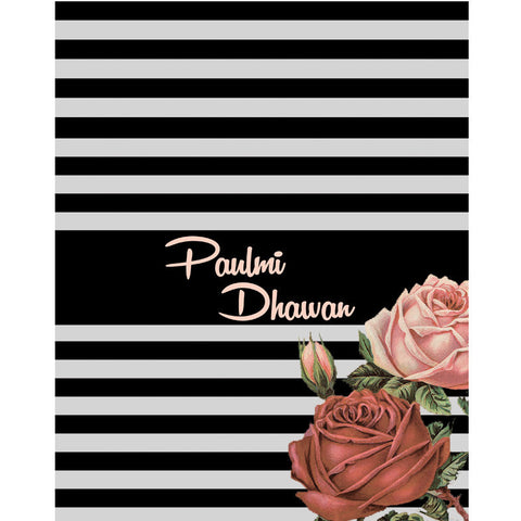 Personalised Folder <br/>Stripes & Flowers