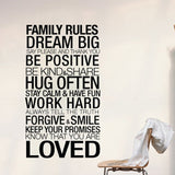Chalkboard Wall Sticker <br> Family Rules