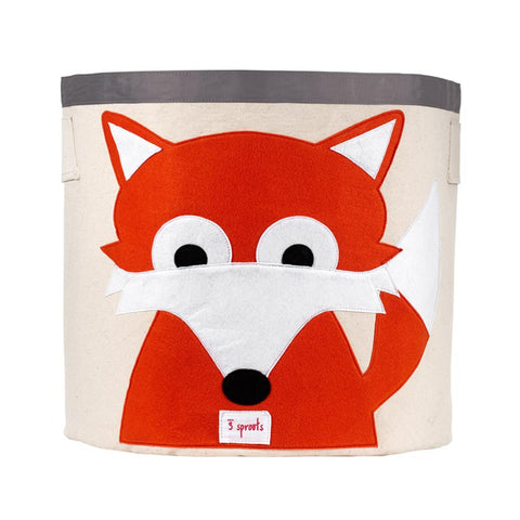 3 Sprouts Orange Fox Storage Bin