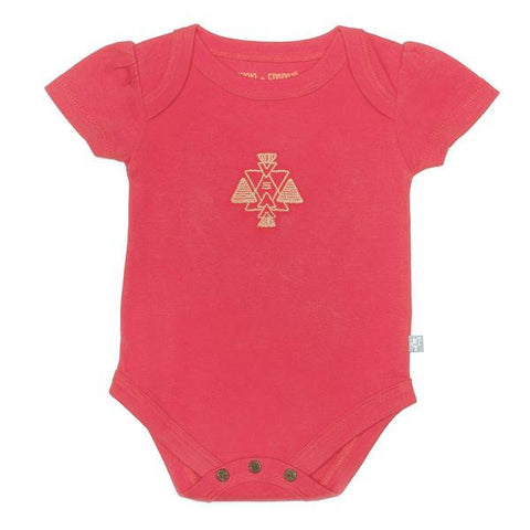 Rose Red Lap Shoulder Bodysuit <br> 100% Organic, Non Toxic