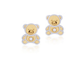 18K Teddy Love Earrings <br> Pugs & Paws Collection