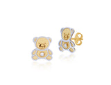 18K Teddy Love Earrings <br> Pugs & Paws Collection