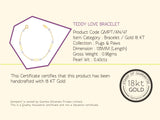 18K Gold Teddy Love Bracelet <br> Pugs & Paws Collection