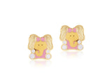 18K Gold Little Ellie Earrings <br> Pugs & Paws Collection