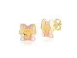18K Gold Little Ellie Earrings <br> Pugs & Paws Collection